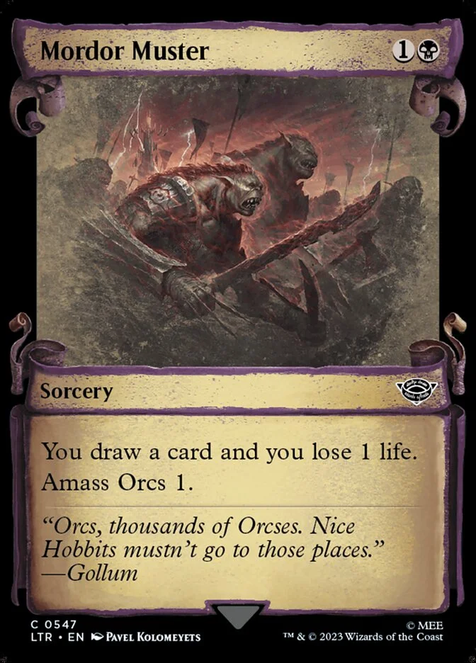 Mordor Muster (The Lord of the Rings: Tales of Middle-earth) - Magic: The Gathering in TCG Land