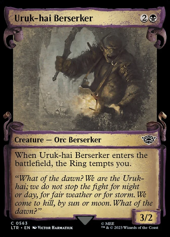 Uruk-hai Berserker (The Lord of the Rings: Tales of Middle-earth) - Magic: The Gathering in TCG Land