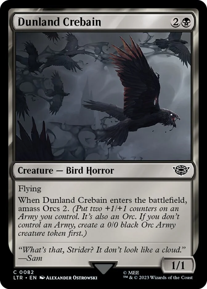 Dunland Crebain (The Lord of the Rings: Tales of Middle-earth) - Magic: The Gathering in TCG Land
