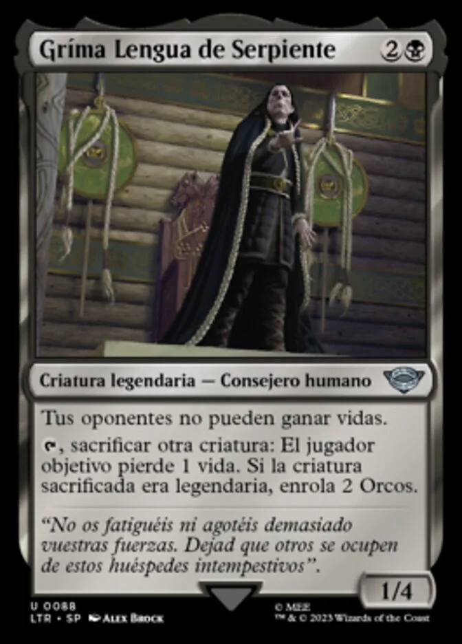 Gríma Lengua de Serpiente (The Lord of the Rings: Tales of Middle-earth) - Magic: The Gathering in TCG Land