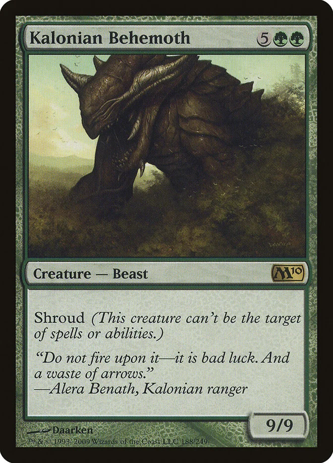 Kalonian Behemoth (Magic 2010) - Magic: The Gathering in TCG Land México