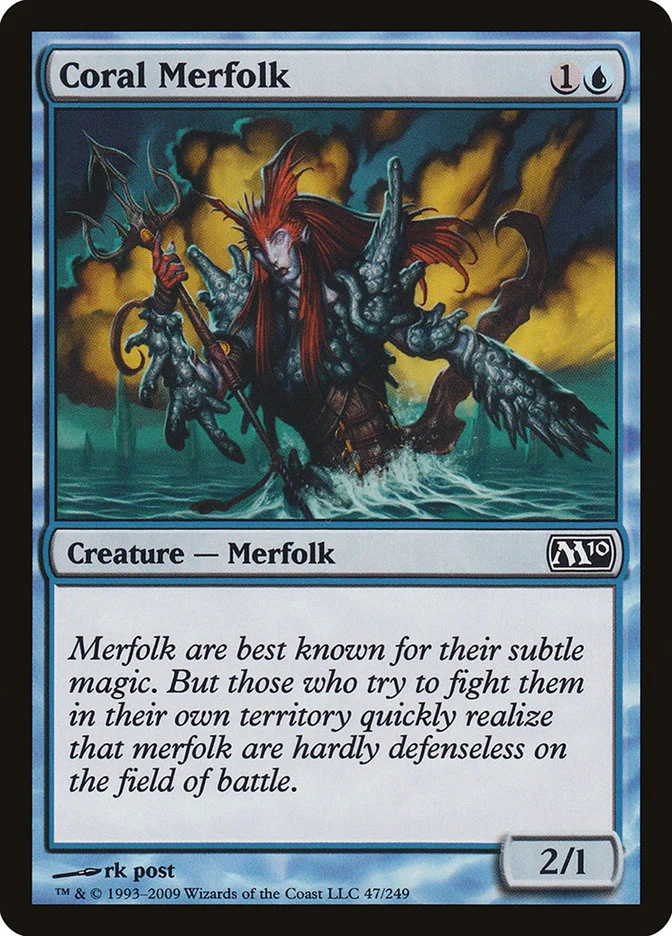 Coral Merfolk (Magic 2010) - Magic: The Gathering in TCG Land