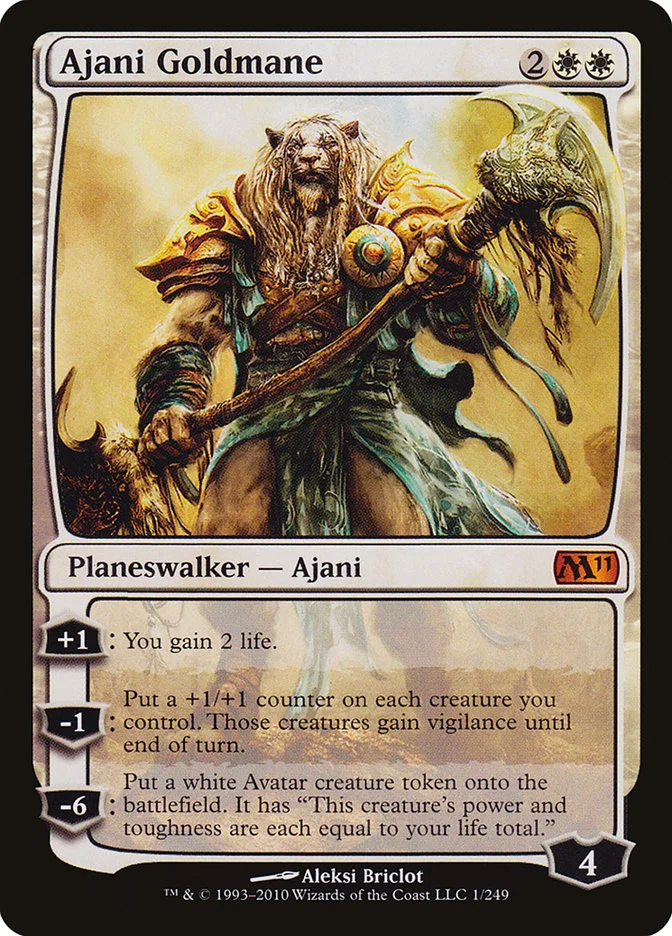Ajani Goldmane (Magic 2011) - Magic: The Gathering in TCG Land