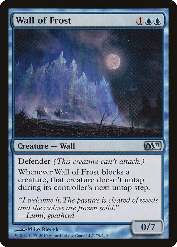 Wall of Frost (Magic 2011) - Magic: The Gathering in TCG Land