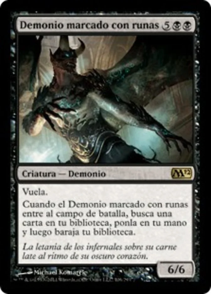 Demonio marcado con runas (Magic 2012) - Magic: The Gathering in TCG Land