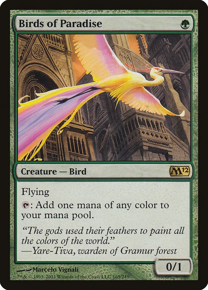 Birds of Paradise (Magic 2012) - Magic: The Gathering in TCG Land