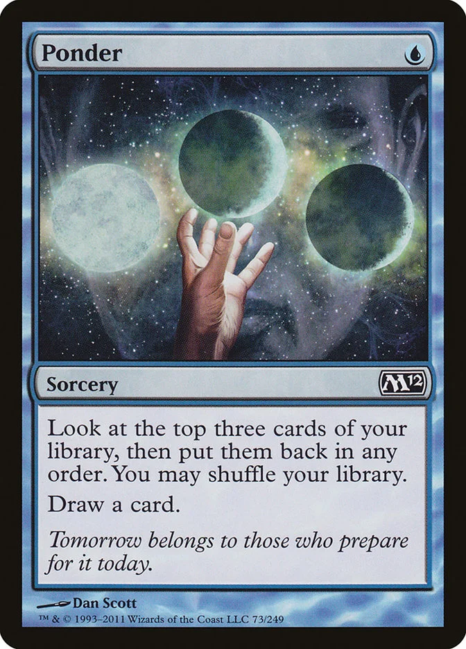 Ponder (Magic 2012) - Magic: The Gathering in TCG Land