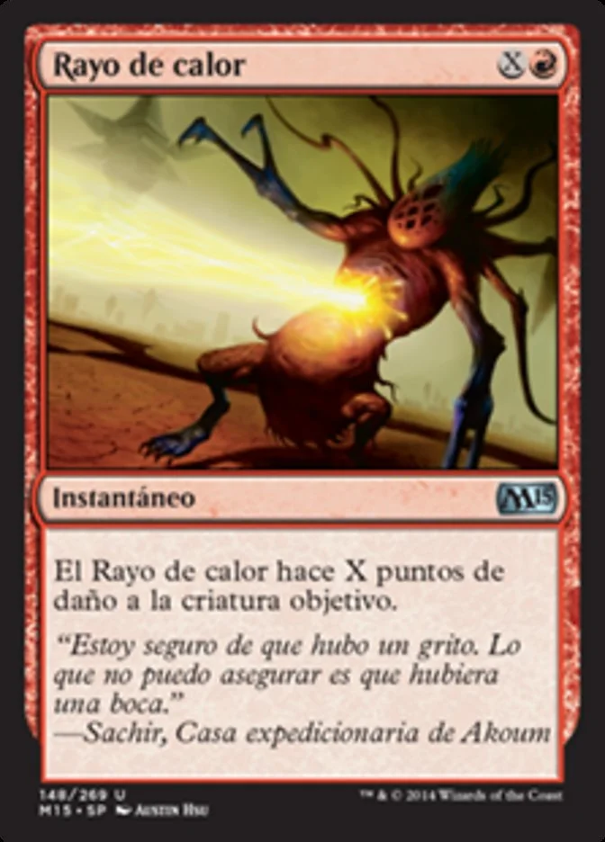 Rayo de calor (Magic 2015) - Magic: The Gathering in TCG Land México