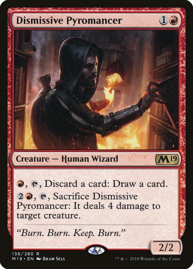 Dismissive Pyromancer (Core Set 2019) - Magic: The Gathering in TCG Land