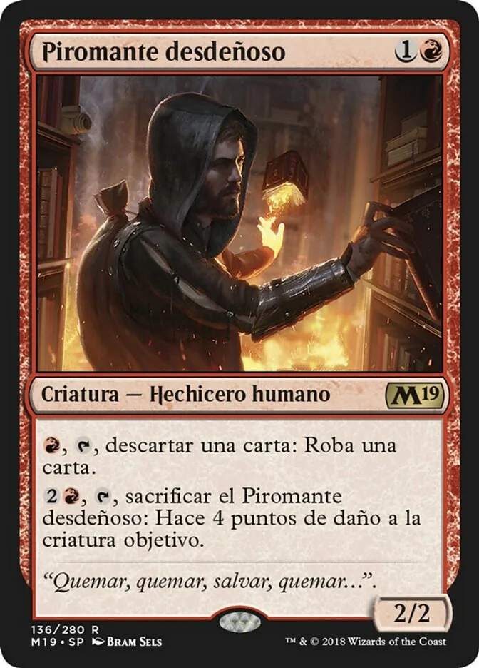 Piromante desdeñoso (Core Set 2019) - Magic: The Gathering in TCG Land México