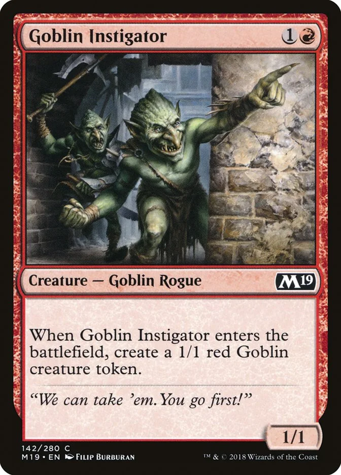 Goblin Instigator (Core Set 2019) - Magic: The Gathering in TCG Land