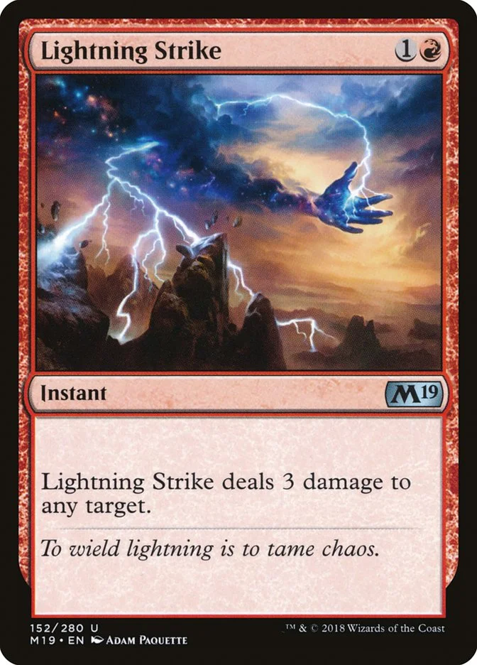 Lightning Strike (Core Set 2019) - Magic: The Gathering in TCG Land