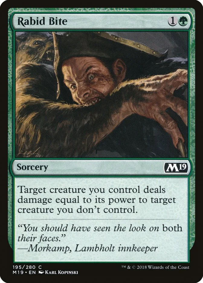 Rabid Bite (Core Set 2019) - Magic: The Gathering in TCG Land