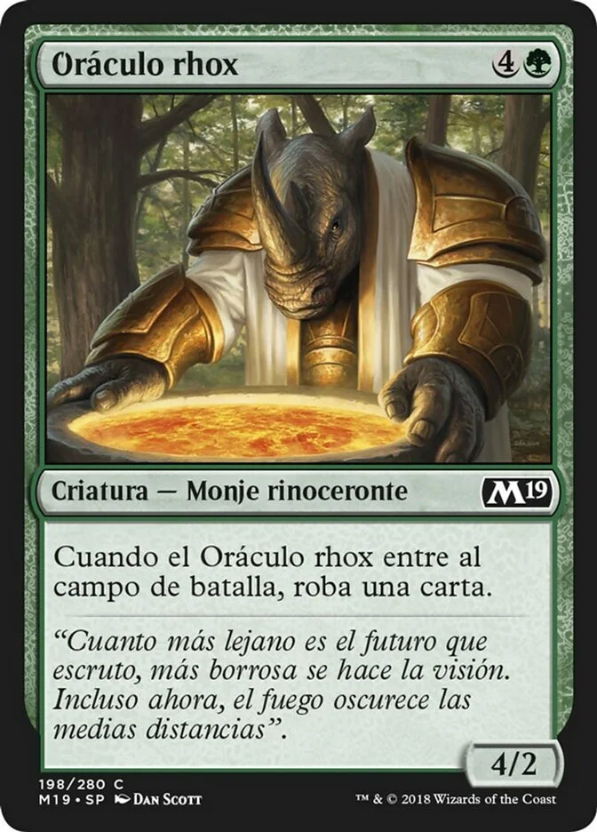 Oráculo rhox (Core Set 2019) - Magic: The Gathering in TCG Land