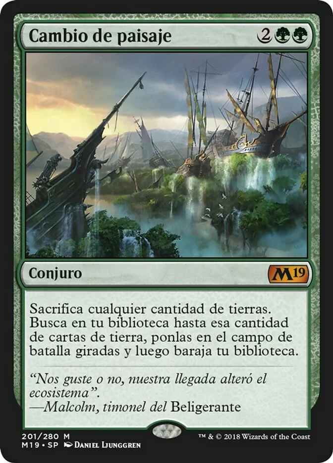 Cambio de paisaje (Core Set 2019) - Magic: The Gathering in TCG Land México