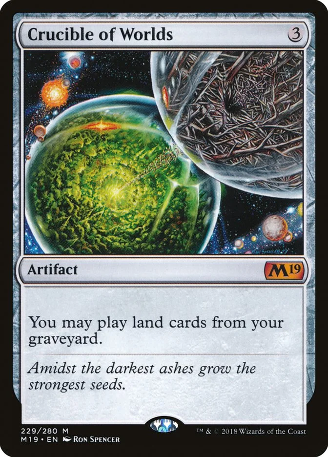 Crucible of Worlds (Core Set 2019) - Magic: The Gathering in TCG Land