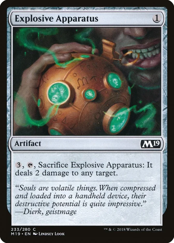 Explosive Apparatus (Core Set 2019) - Magic: The Gathering in TCG Land