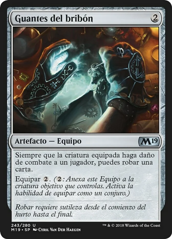 Guantes del bribón (Core Set 2019) - Magic: The Gathering in TCG Land