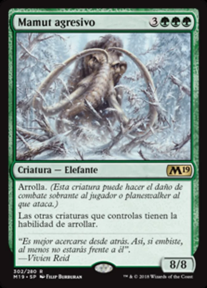 Mamut agresivo (Core Set 2019) - Magic: The Gathering in TCG Land