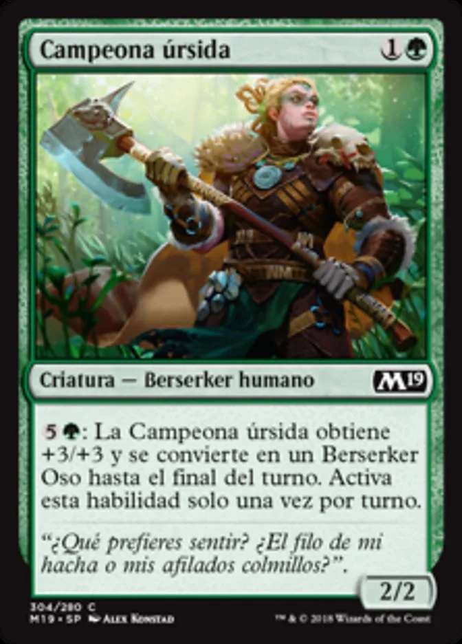 Campeona úrsida (Core Set 2019) - Magic: The Gathering in TCG Land