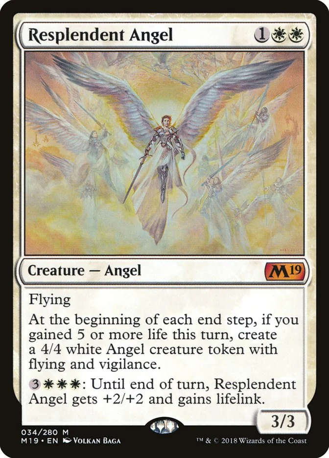 Resplendent Angel (Core Set 2019) - Magic: The Gathering in TCG Land