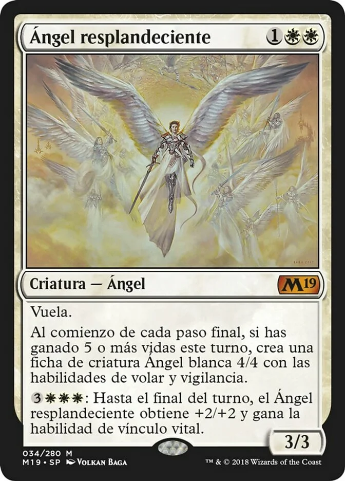 Ángel resplandeciente (Core Set 2019) - Magic: The Gathering in TCG Land