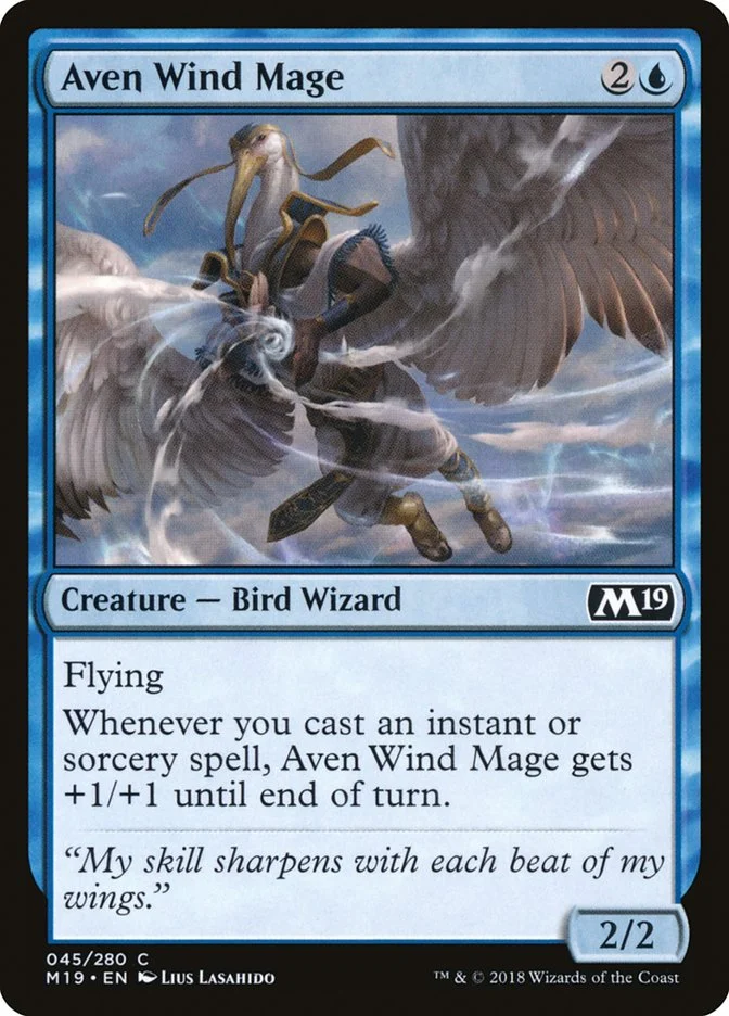 Aven Wind Mage (Core Set 2019) - Magic: The Gathering in TCG Land