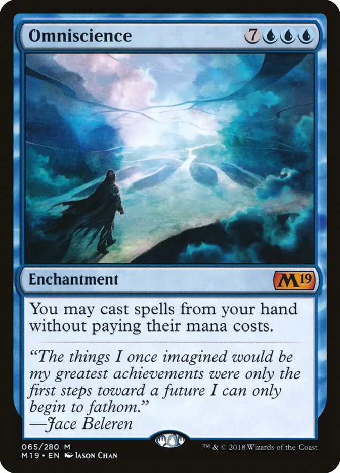 Omniscience (Core Set 2019) - Magic: The Gathering in TCG Land