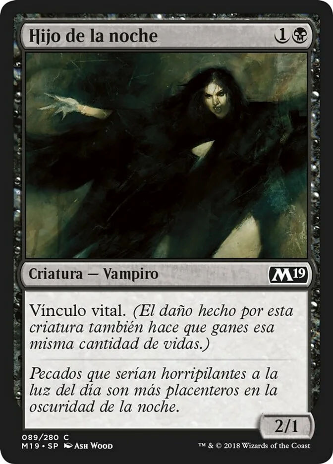 Hijo de la noche (Core Set 2019) - Magic: The Gathering in TCG Land