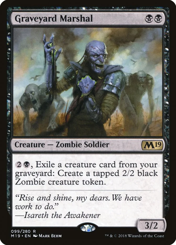Graveyard Marshal (Core Set 2019) - Magic: The Gathering in TCG Land