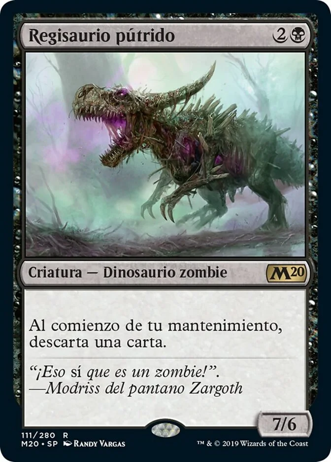 Regisaurio pútrido (Core Set 2020) - Magic: The Gathering in TCG Land
