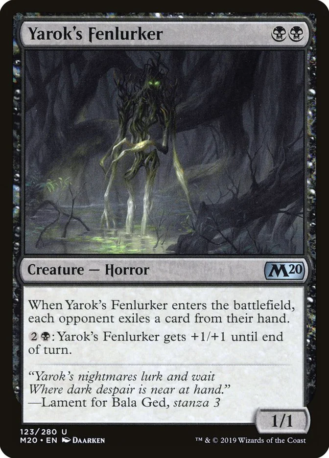 Yarok's Fenlurker (Core Set 2020) - Magic: The Gathering in TCG Land