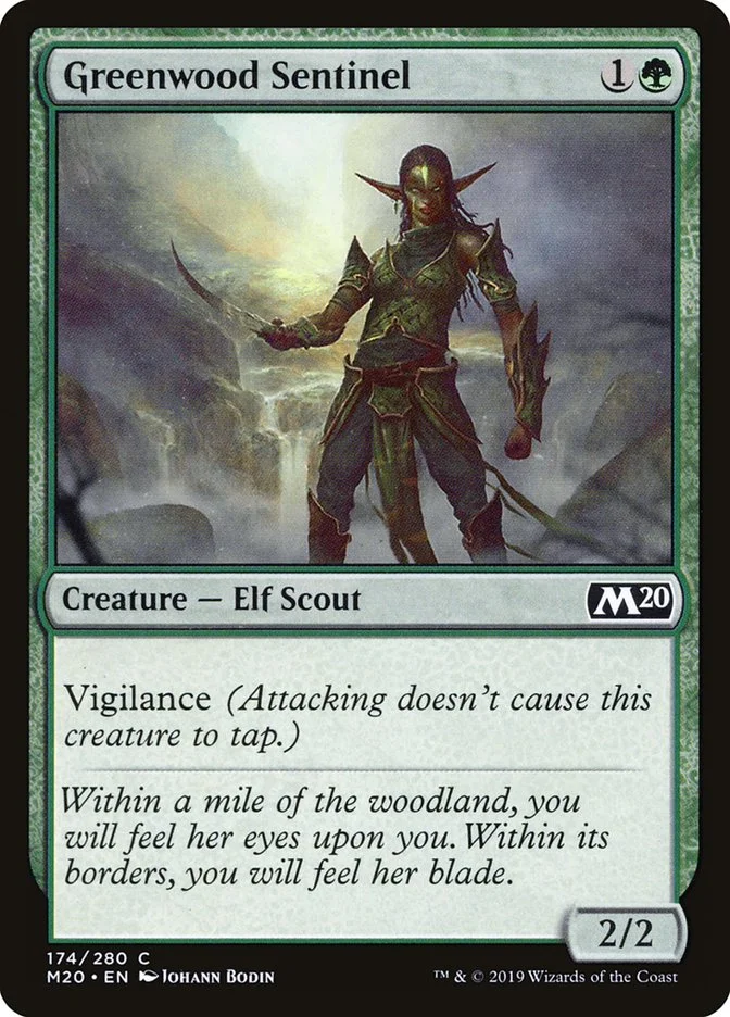 Greenwood Sentinel (Core Set 2020) - Magic: The Gathering in TCG Land