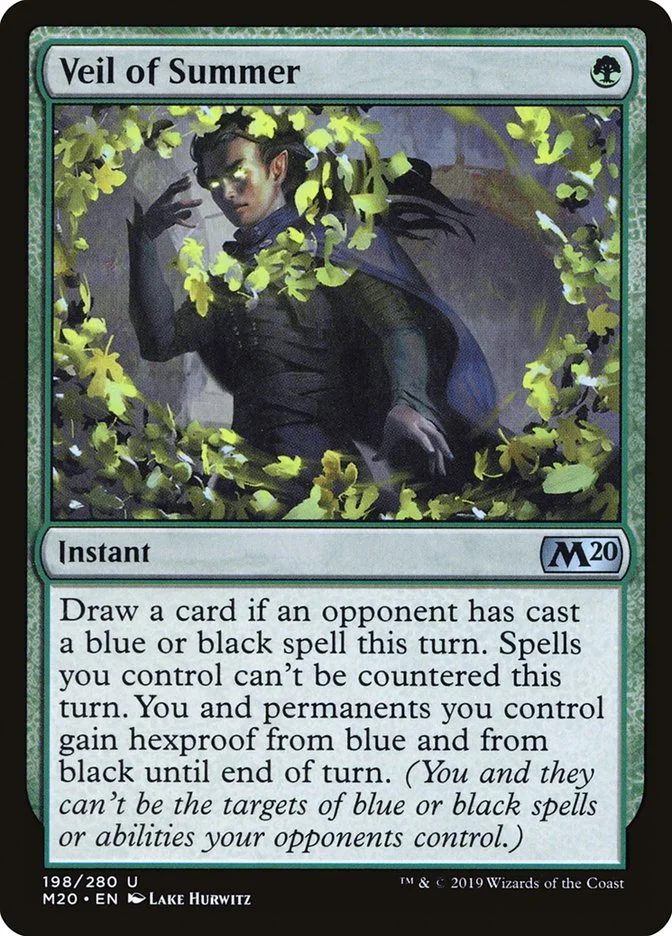Veil of Summer (Core Set 2020) - Magic: The Gathering in TCG Land