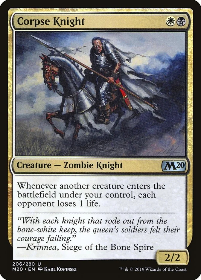 Corpse Knight (Core Set 2020) - Magic: The Gathering in TCG Land México