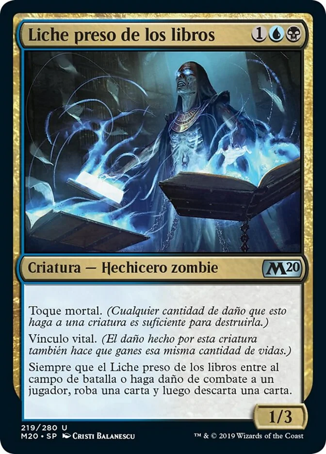 Liche preso de los libros (Core Set 2020) - Magic: The Gathering in TCG Land México