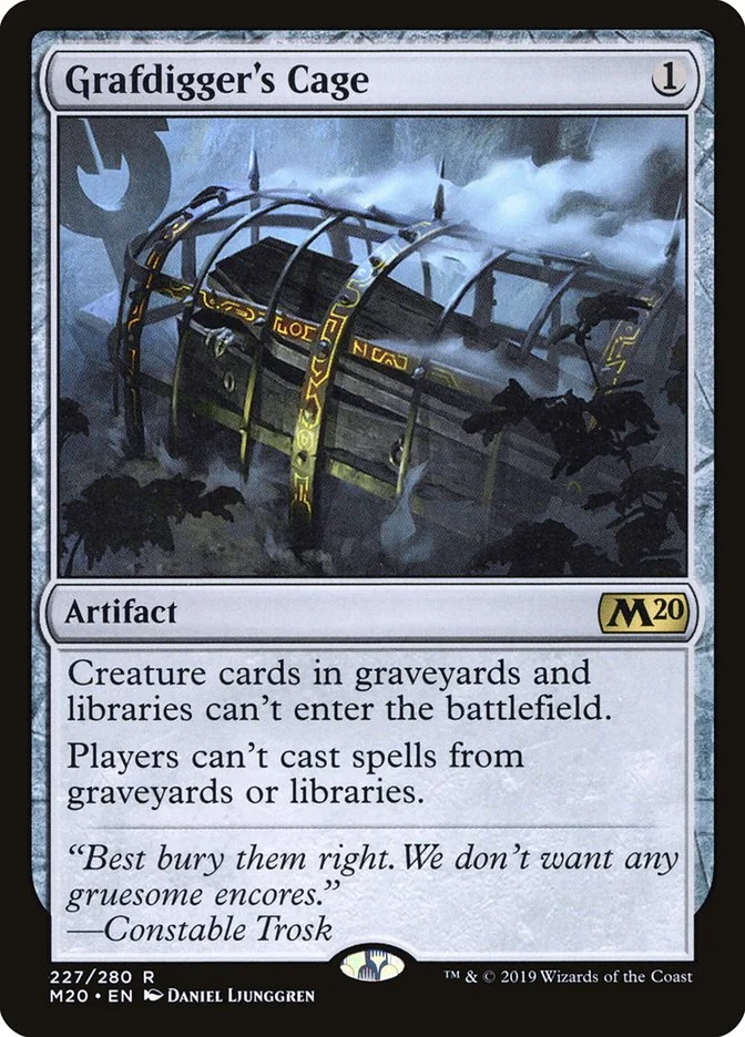 Grafdigger's Cage (Core Set 2020) - Magic: The Gathering in TCG Land