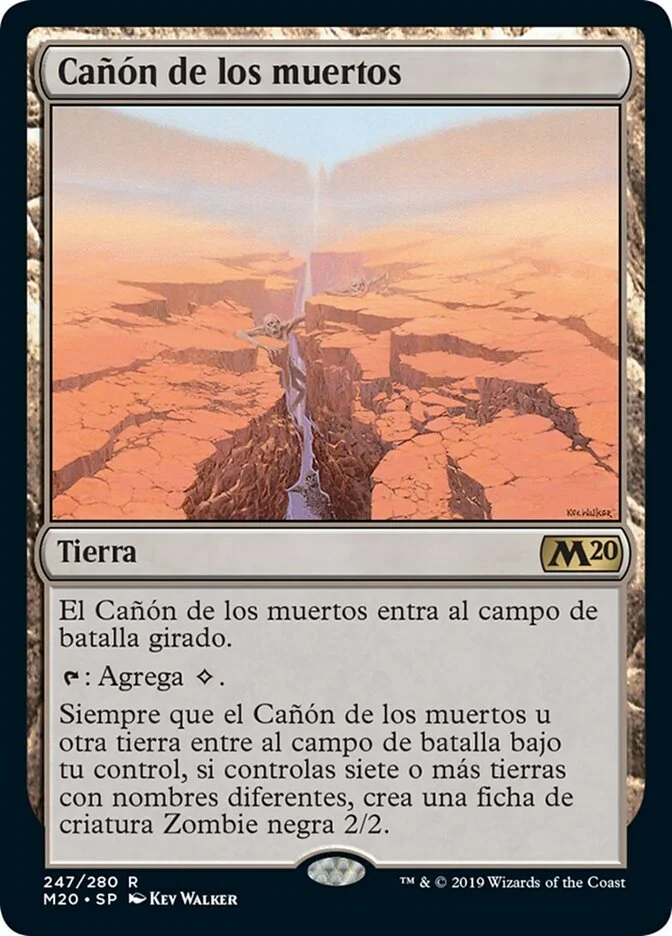 Cañón de los muertos (Core Set 2020) - Magic: The Gathering in TCG Land México