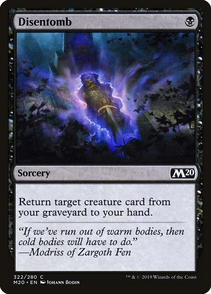 Disentomb (Core Set 2020) - Magic: The Gathering in TCG Land