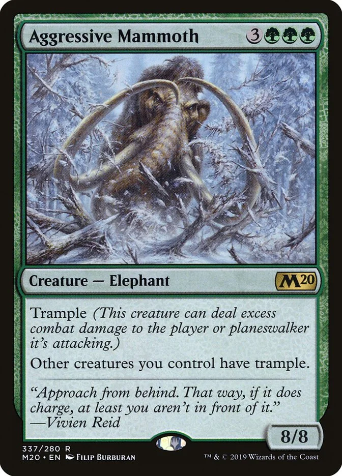 Aggressive Mammoth (Core Set 2020) - Magic: The Gathering in TCG Land México