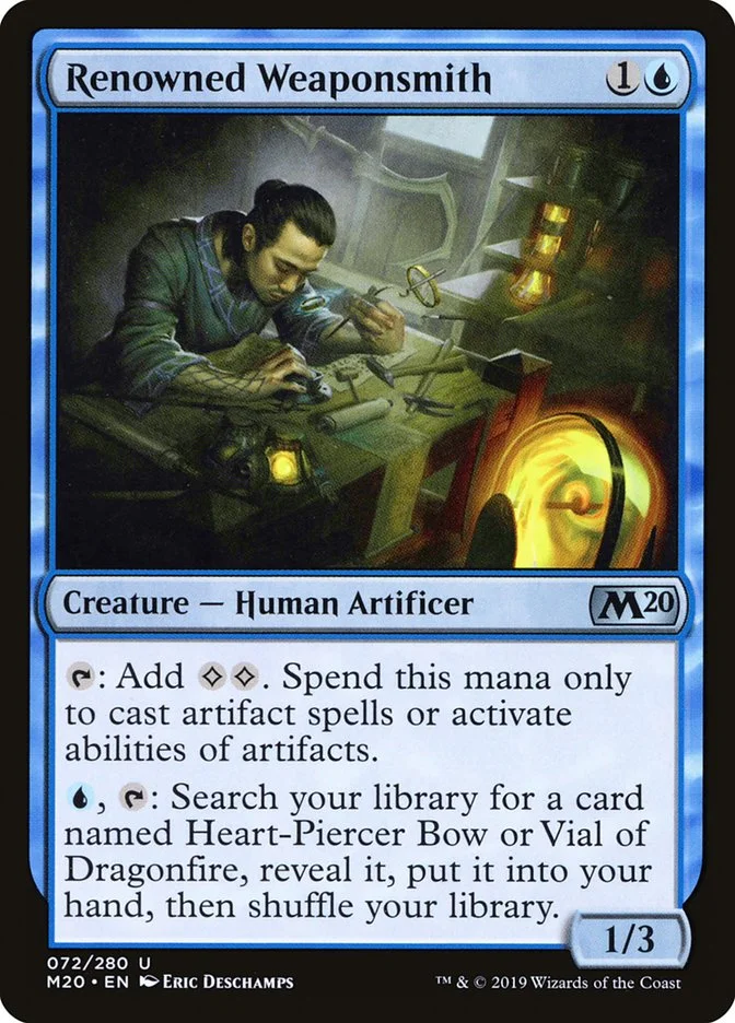 Renowned Weaponsmith (Core Set 2020) - Magic: The Gathering in TCG Land