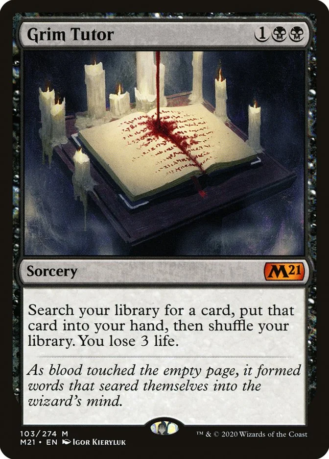 Grim Tutor (Core Set 2021) - Magic: The Gathering in TCG Land México