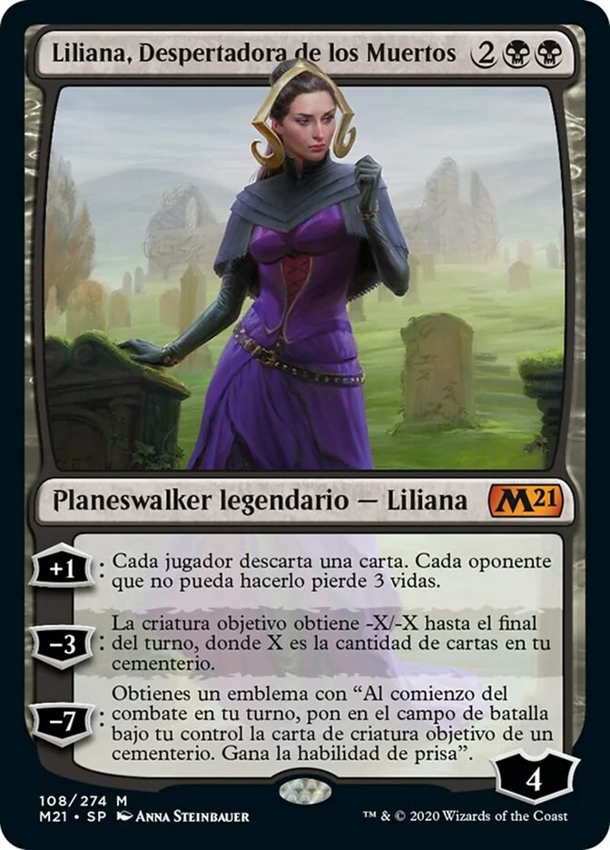 Liliana, Despertadora de los Muertos MTG (Core Set 2021)