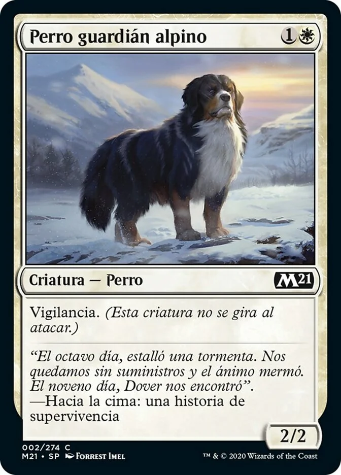 Perro guardián alpino (Core Set 2021) - Magic: The Gathering in TCG Land México
