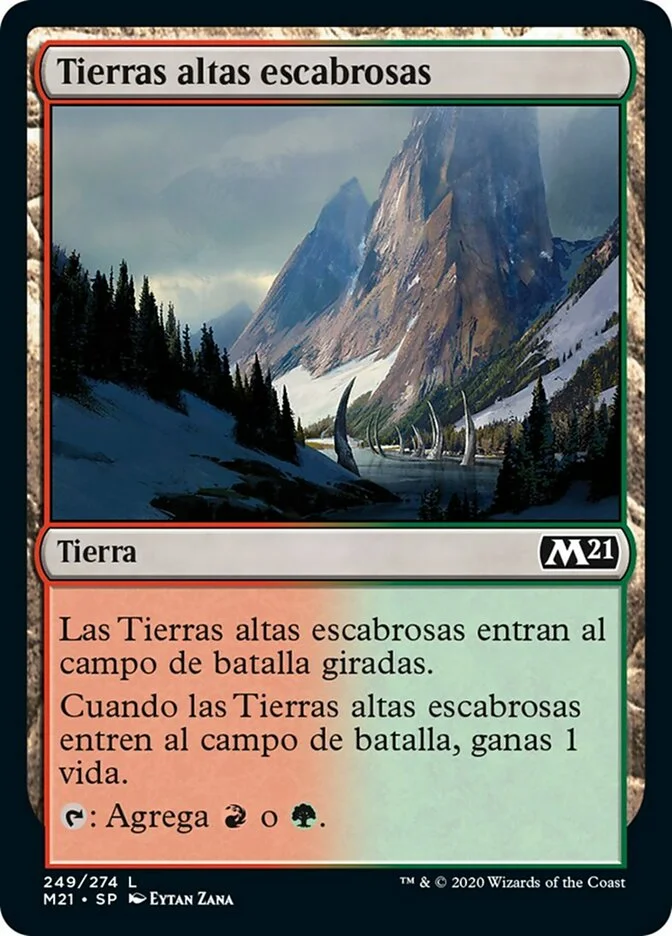 Tierras altas escabrosas (Core Set 2021) - Magic: The Gathering in TCG Land