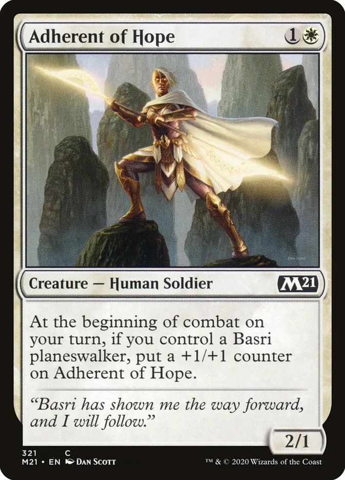 Adherent of Hope (Core Set 2021) - Magic: The Gathering in TCG Land