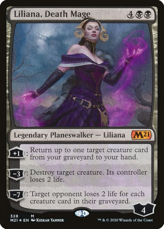 Liliana, Death Mage (Core Set 2021) - Magic: The Gathering in TCG Land