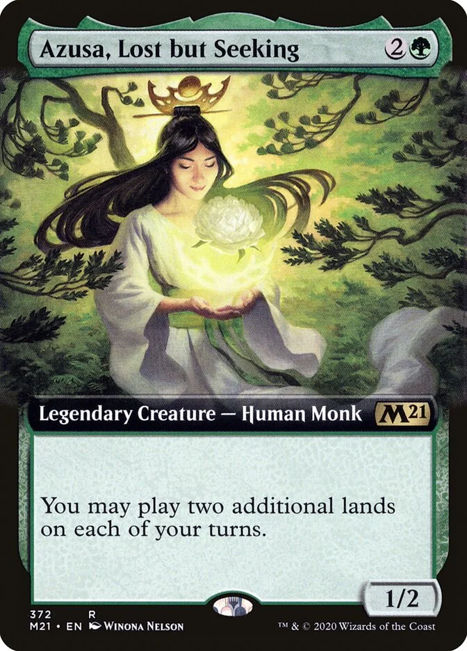 Azusa, Lost but Seeking (Core Set 2021) - Magic: The Gathering in TCG Land
