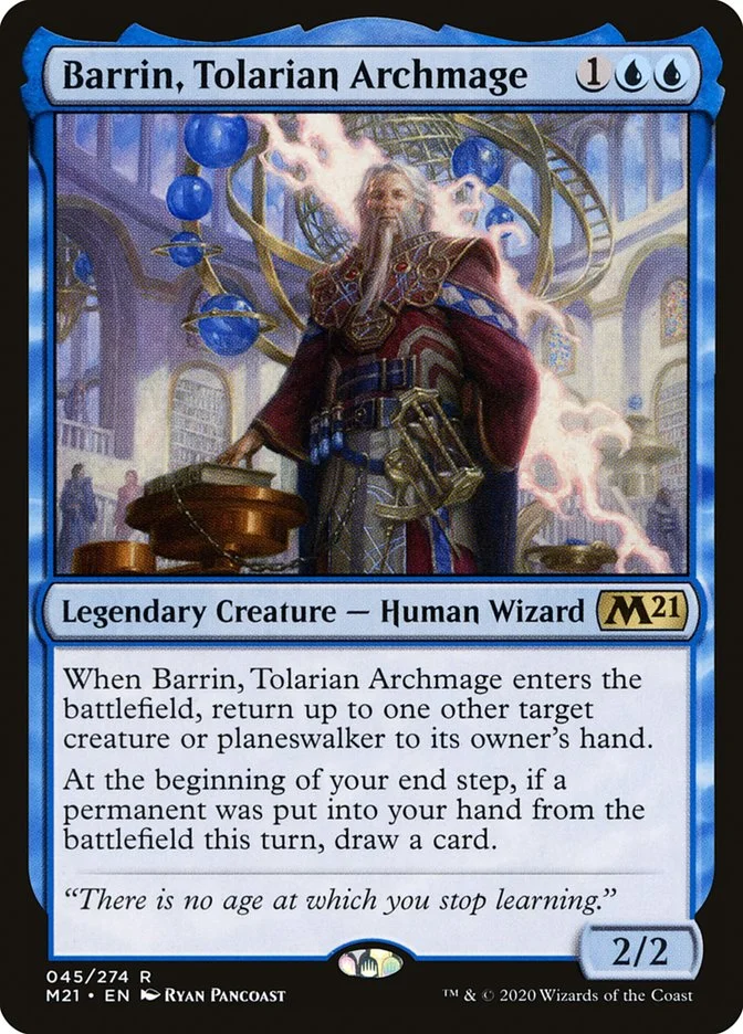 Barrin, Tolarian Archmage (Core Set 2021) - Magic: The Gathering in TCG Land