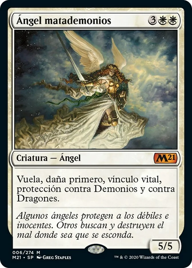 Ángel matademonios (Core Set 2021) - Magic: The Gathering in TCG Land